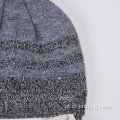 Beanie de malha de outono e inverno